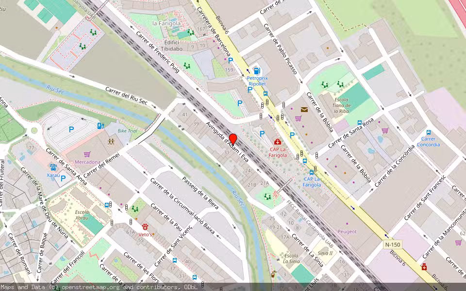 Mapa de Subasta Inmueble (Vivienda) en Cerdanyola Del Vallès, Barcelona