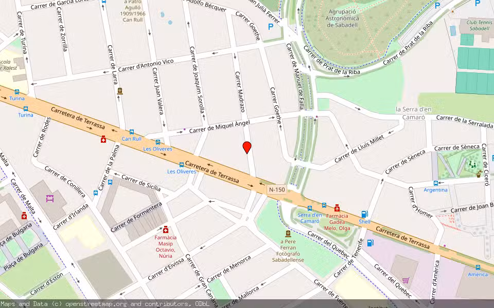 Mapa de Subasta Inmueble (Vivienda) en Sabadell, Barcelona