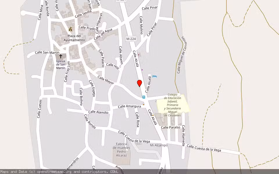 Mapa de Subasta Inmueble (Garaje) en Valdilecha, Madrid