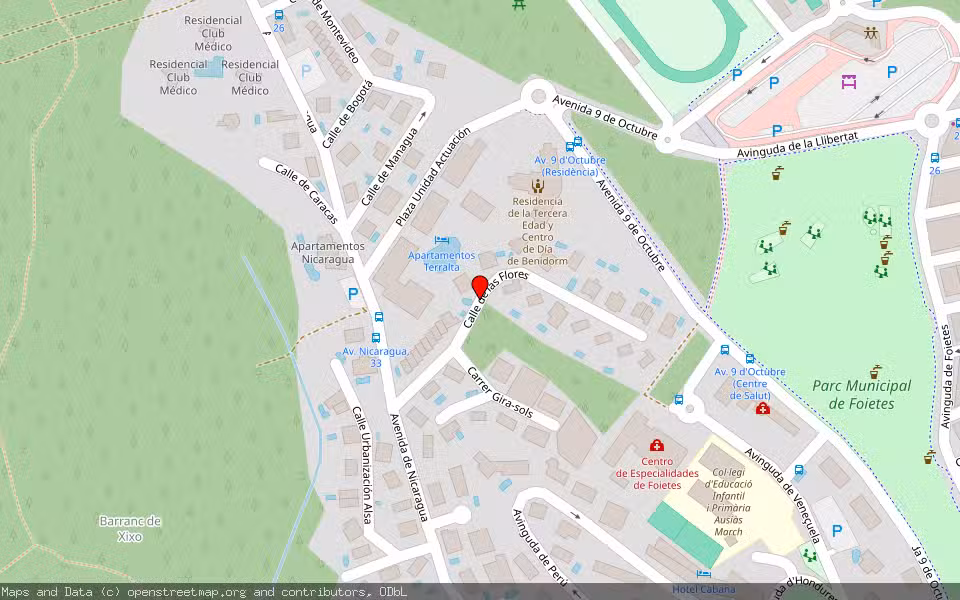 Mapa de Subasta Inmueble (Vivienda) en Benidorm, Alicante/Alacant