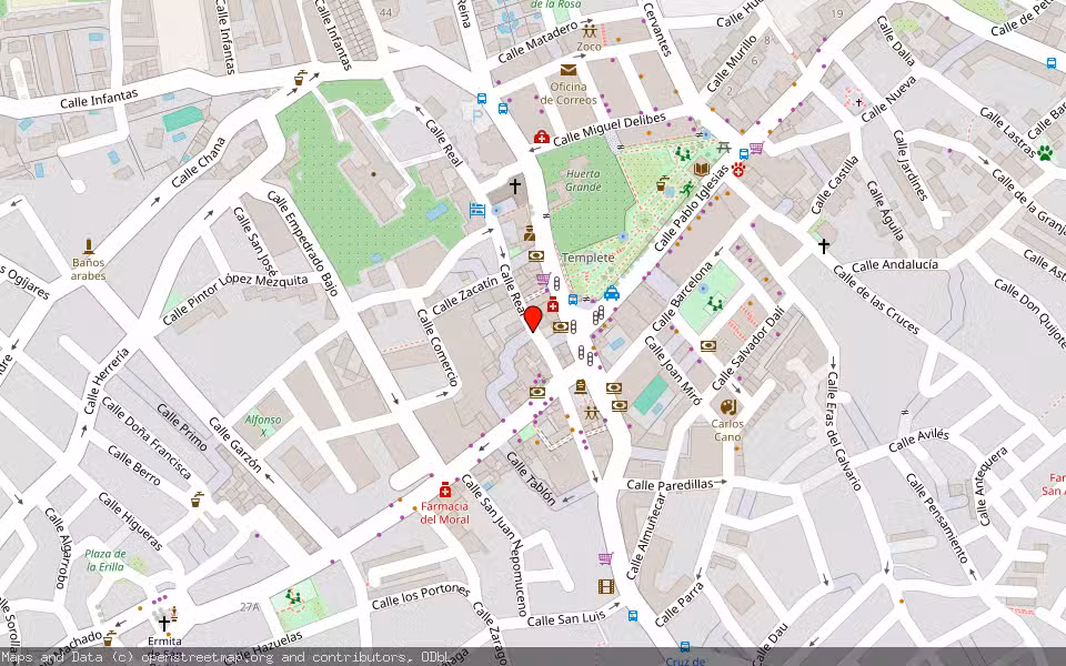 Mapa de Subasta Inmueble (Vivienda) en La Zubia, Granada
