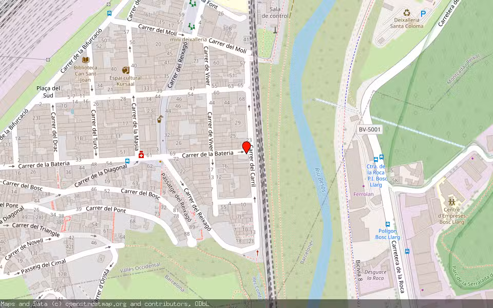 Mapa de Subasta Inmueble (Solar) en Montcada I Reixac, Barcelona
