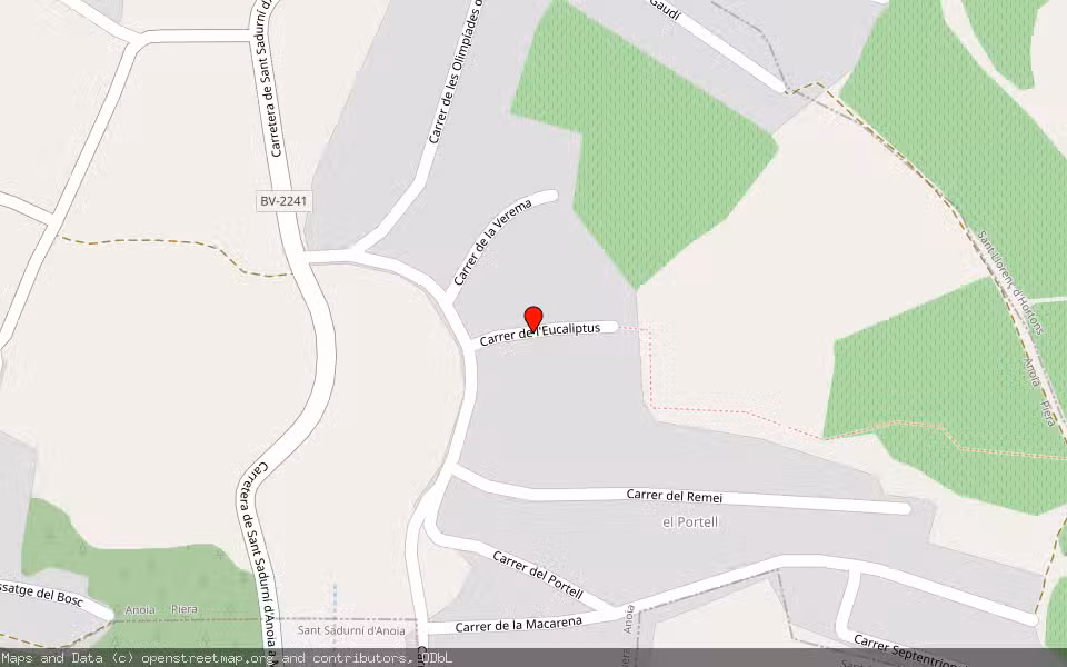 Mapa de Subasta Inmueble (Vivienda) en Piera, Barcelona