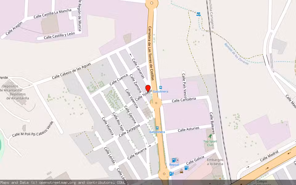 Mapa de Subasta Inmueble (Local comercial) en Alcantarilla, Murcia