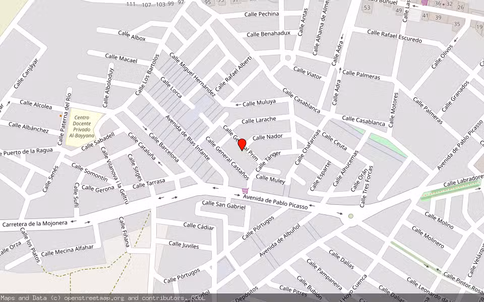 Mapa de Subasta Inmueble (Vivienda) en Roquetas De Mar, Almería