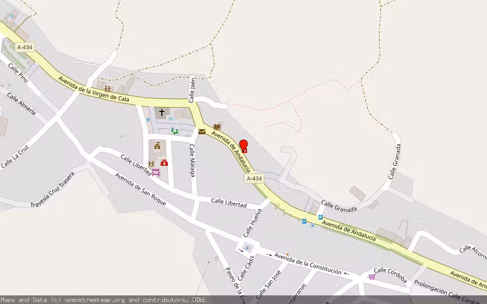Mapa de Subasta Inmueble (Vivienda) en Cala, Huelva