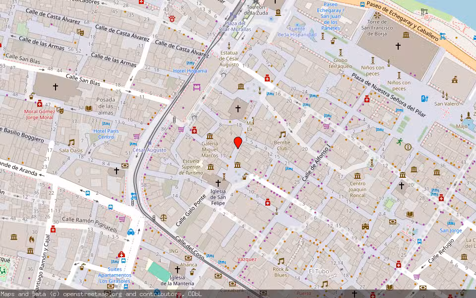 Mapa de Subasta Inmueble (Vivienda) en Zaragoza