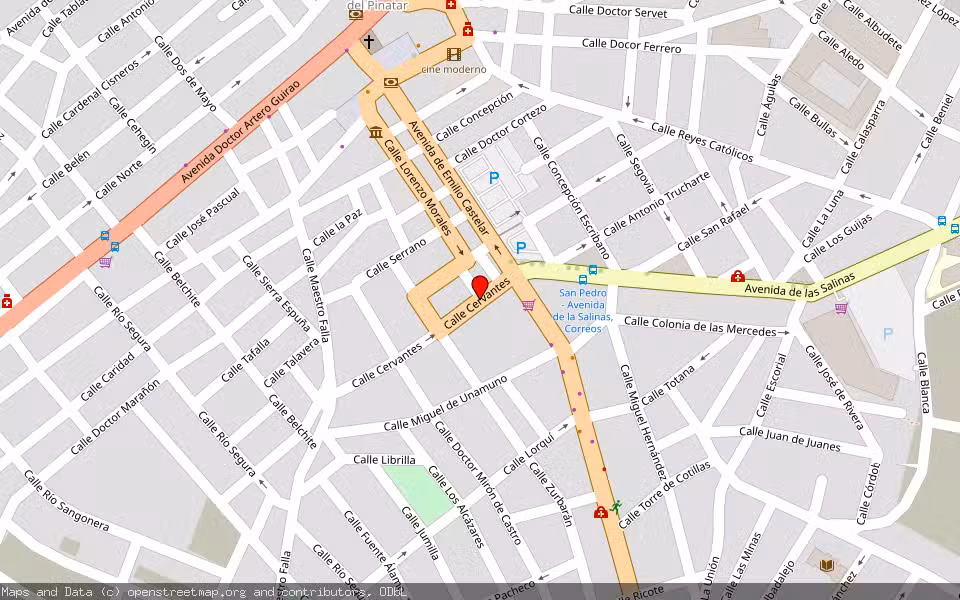 Mapa de Subasta Inmueble (Garaje) en San Pedro Del Pinatar, Murcia