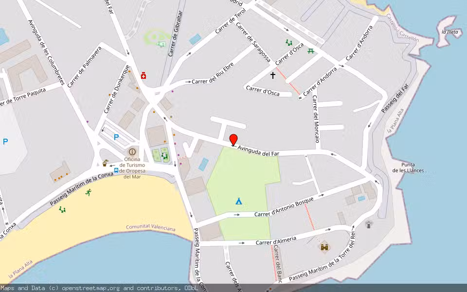 Mapa de Subasta Inmueble (Vivienda) en Oropesa Del Mar, Castellón/Castelló