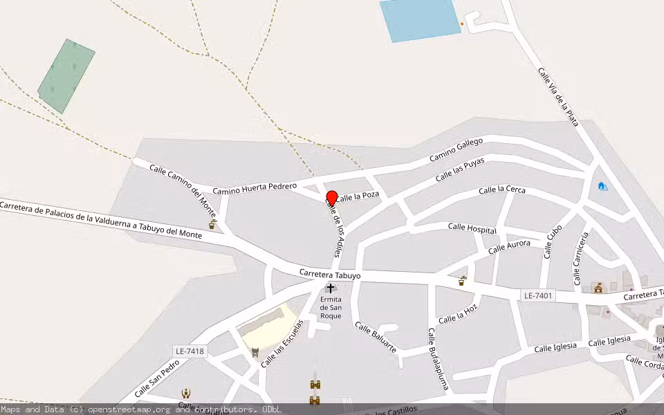 Mapa de Subasta Inmueble (Vivienda) en Palacios De La Valduernana, León