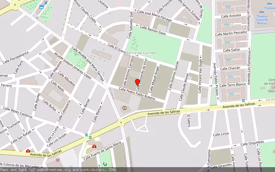 Mapa de Subasta Inmueble (Vivienda) en Santomera, Murcia