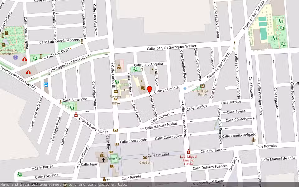 Mapa de Subasta Inmueble (Otros) en Fuente Palmera, Córdoba