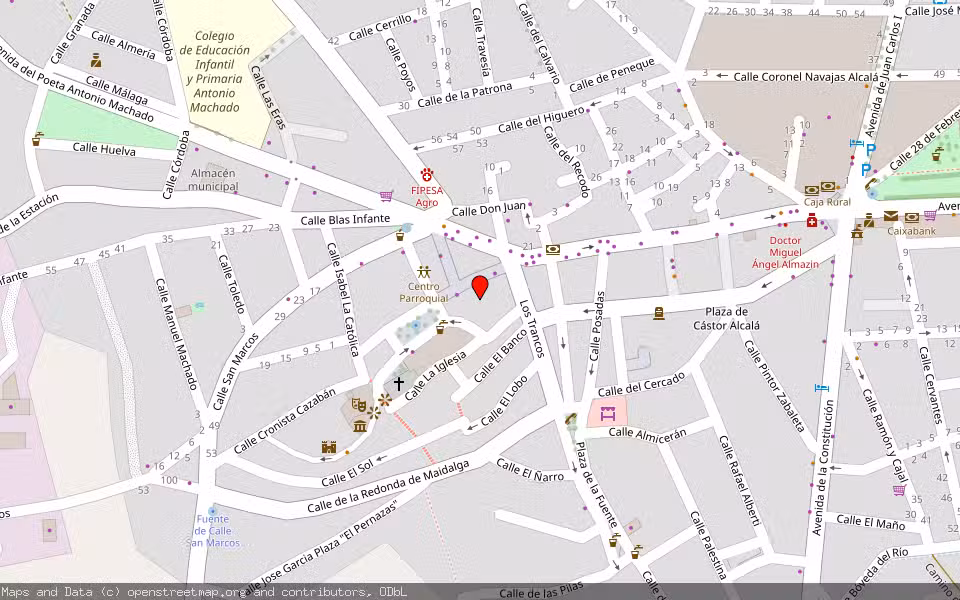 Mapa de Subasta Inmueble (Vivienda) en Peal De Becerro, Jaén