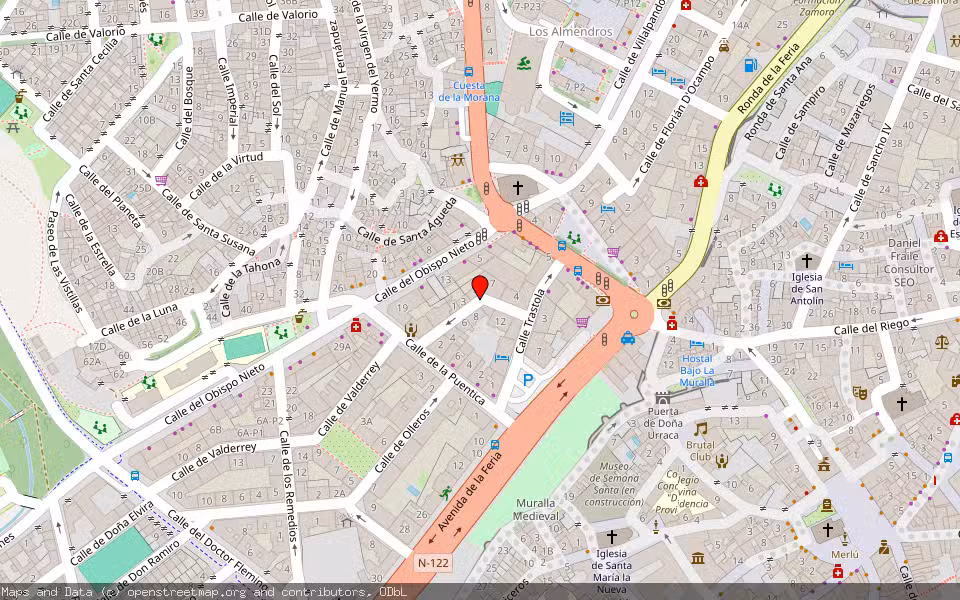 Mapa de Subasta Inmueble (Local comercial) en Zamora