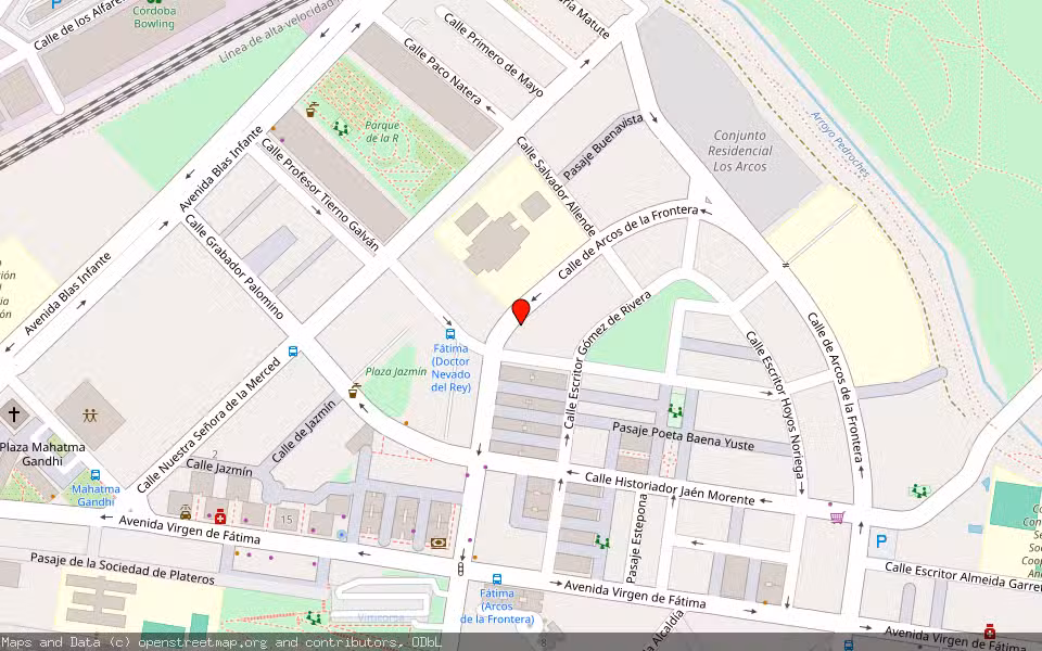 Mapa de Subasta Inmueble (Vivienda) en Cordoba, Córdoba