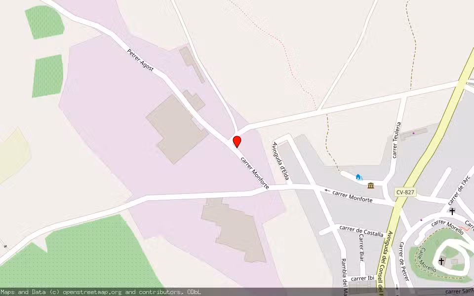 Mapa de Subasta Inmueble (Solar) en Agost, Alicante/Alacant