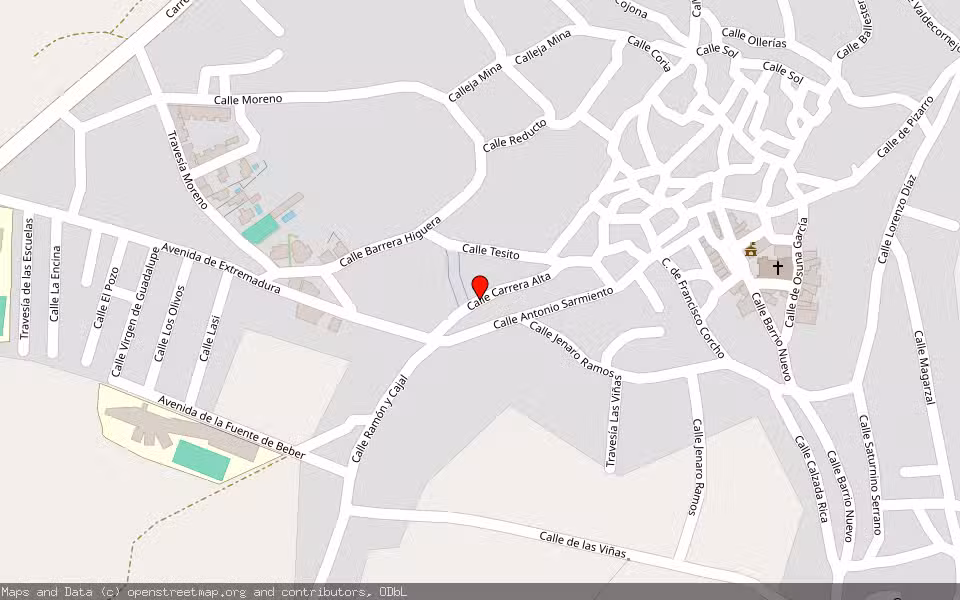Mapa de Subasta Inmueble (Vivienda) en Torrejoncillo, Cáceres