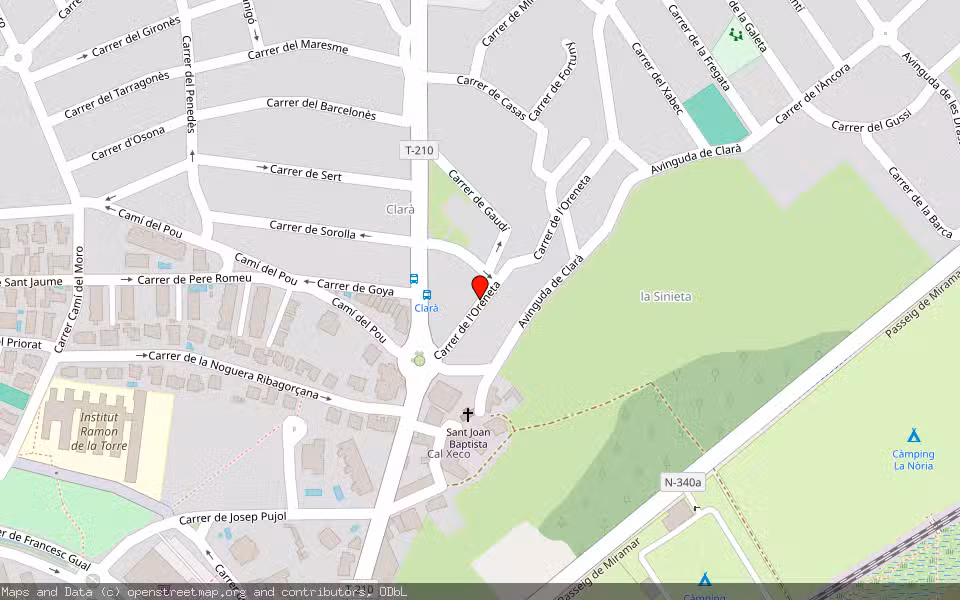 Mapa de Subasta Inmueble (Vivienda) en Torredembarra, Tarragona