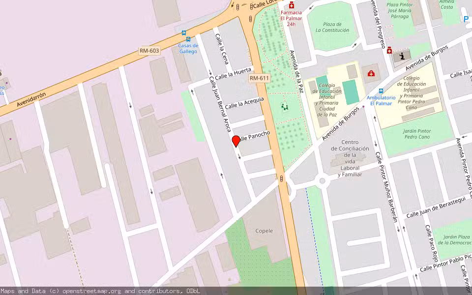 Mapa de Subasta Inmueble (Vivienda) en Murcia