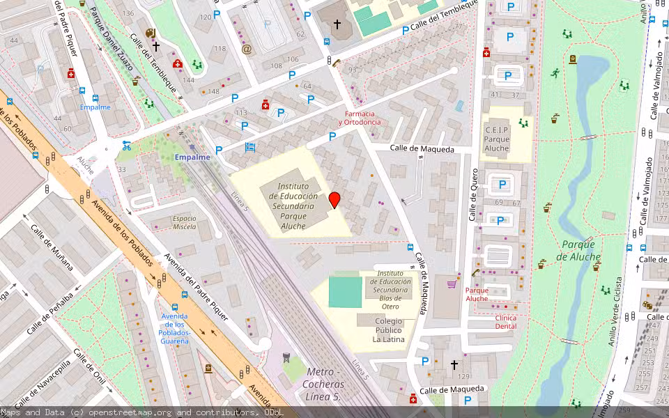 Mapa de Subasta Inmueble (Vivienda) en Madrid