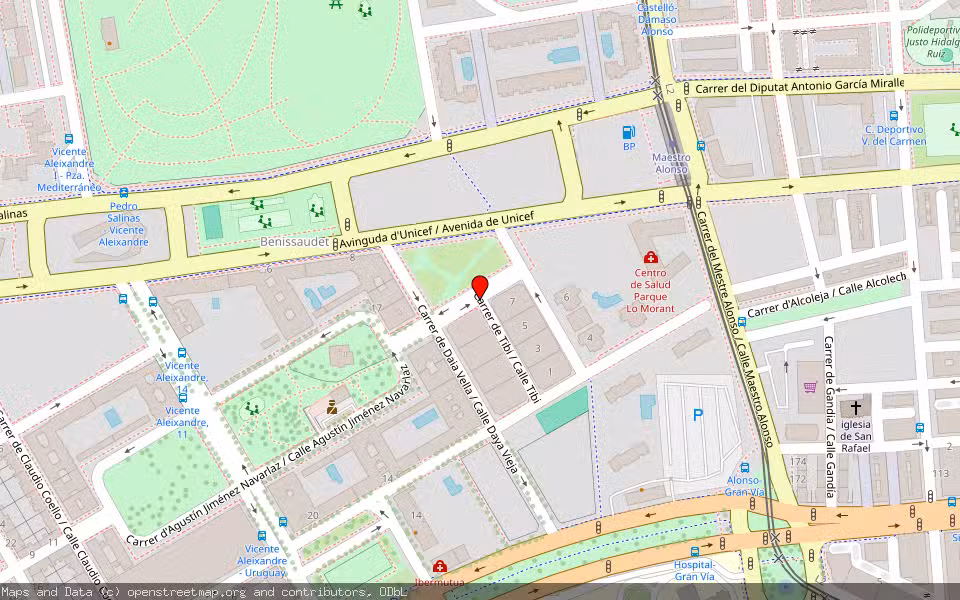 Mapa de Subasta Inmueble (Vivienda) en Alicante, Alicante/Alacant