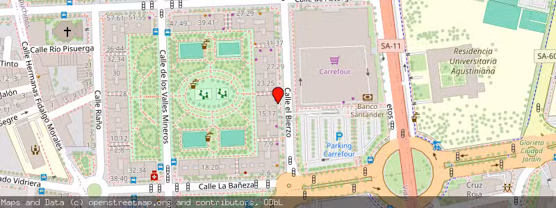 Mapa de Subasta de Inmueble (Vivienda) en Salamanca, Salamanca 