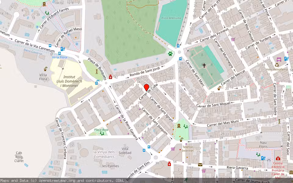 Mapa de Subasta Inmueble (Vivienda) en Canet De Mar, Barcelona