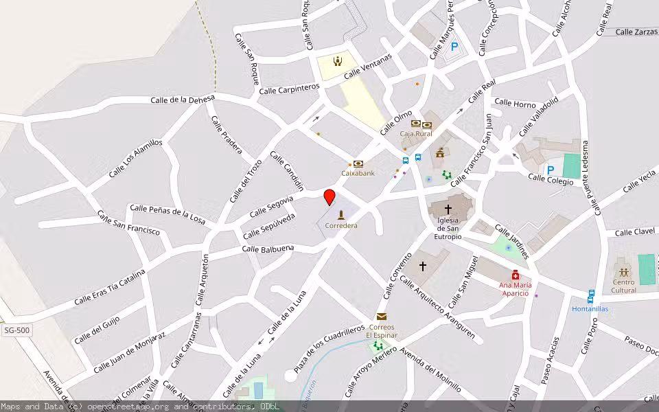 Mapa de Subasta Inmueble (Local comercial) en El Espinar, Segovia