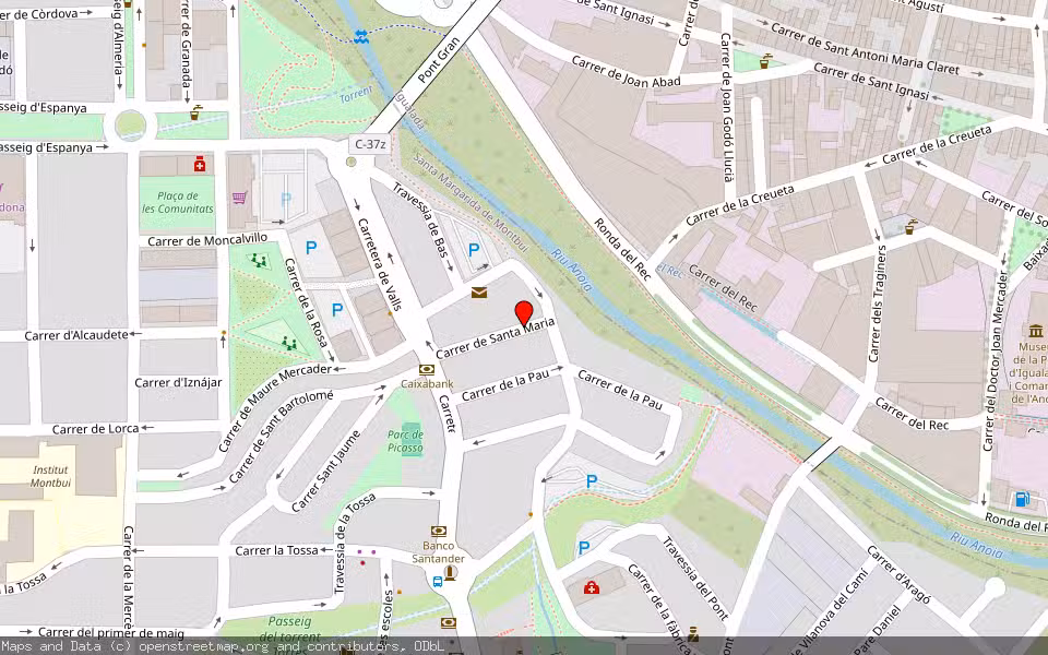 Mapa de Subasta Inmueble (Vivienda) en Santa Margarida De Montbui, Barcelona