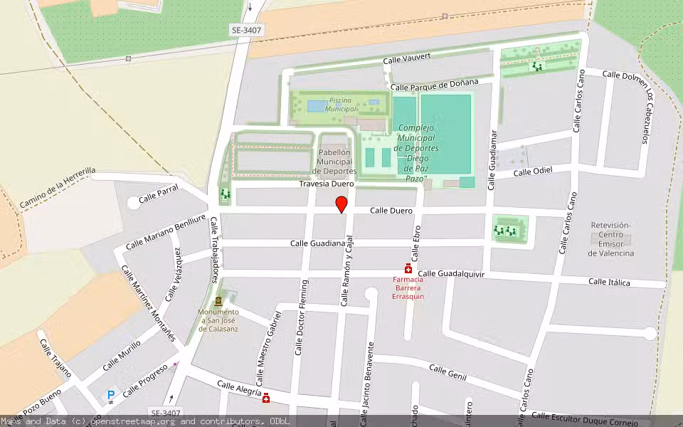 Mapa de Subasta Inmueble (Vivienda) en Valencina De La Concepción, Sevilla