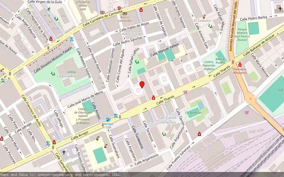 Mapa de Subasta Inmueble (Vivienda) en Sevilla
