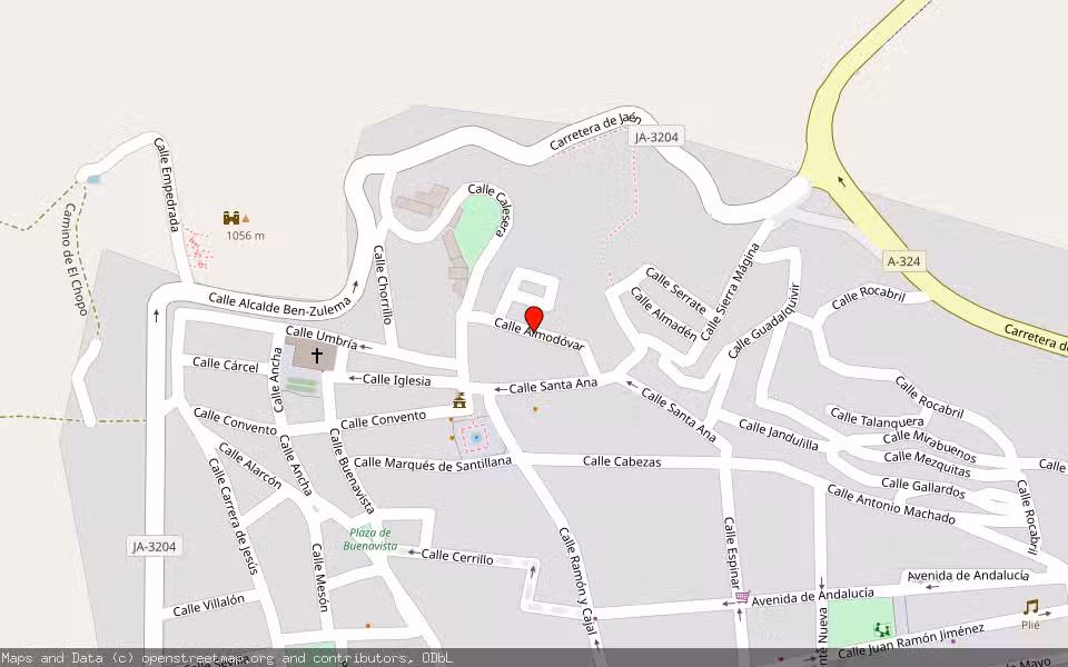 Mapa de Subasta Inmueble (Vivienda) en Huelma, Jaén