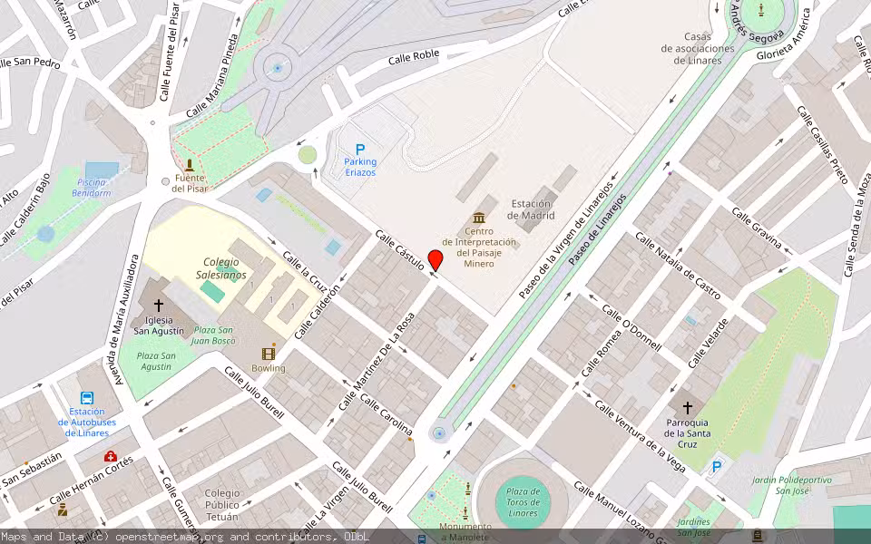 Mapa de Subasta Inmueble (Vivienda) en Linares, Jaén