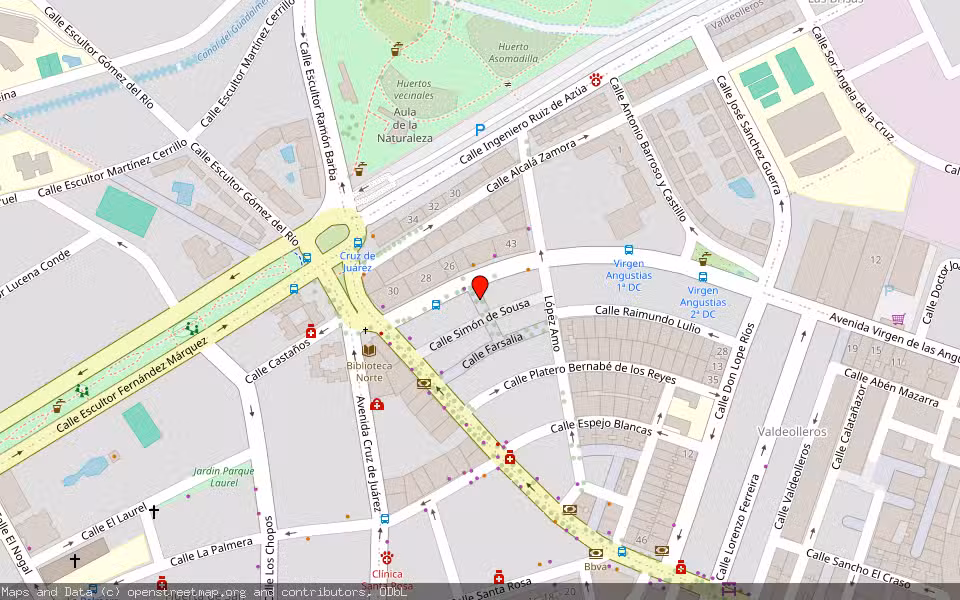 Mapa de Subasta Inmueble (Vivienda) en Cordoba, Córdoba