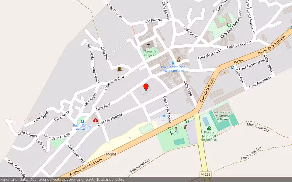 Mapa de Subasta Inmueble (Vivienda) en Tielmes, Madrid