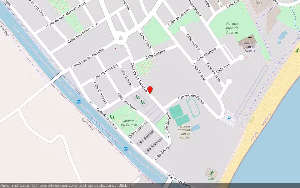 Mapa de Subasta Inmueble (Vivienda) en Roquetas De Mar, Almería