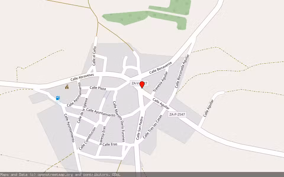 Mapa de Subasta Inmueble (Vivienda) en Aguilar De Tera, Zamora