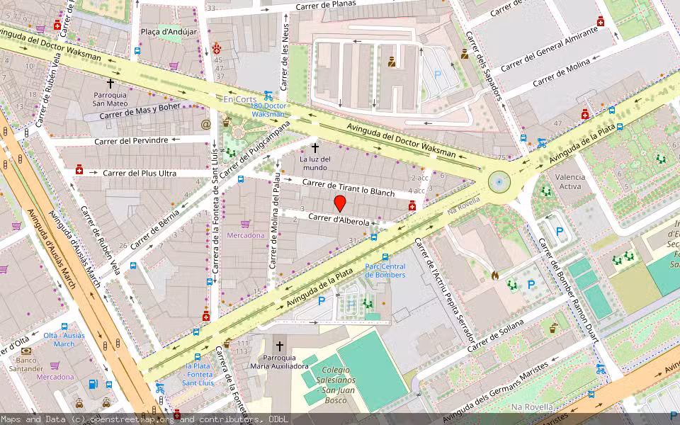 Mapa de Subasta Inmueble (Vivienda) en Valencia, Valencia/València