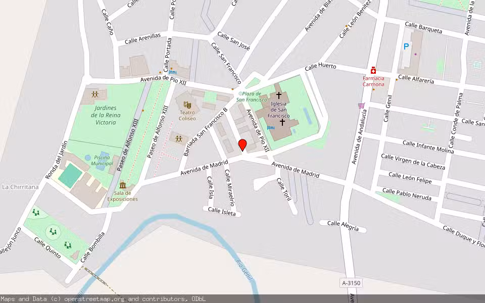 Mapa de Subasta Inmueble (Vivienda) en Palma Del Rio, Córdoba