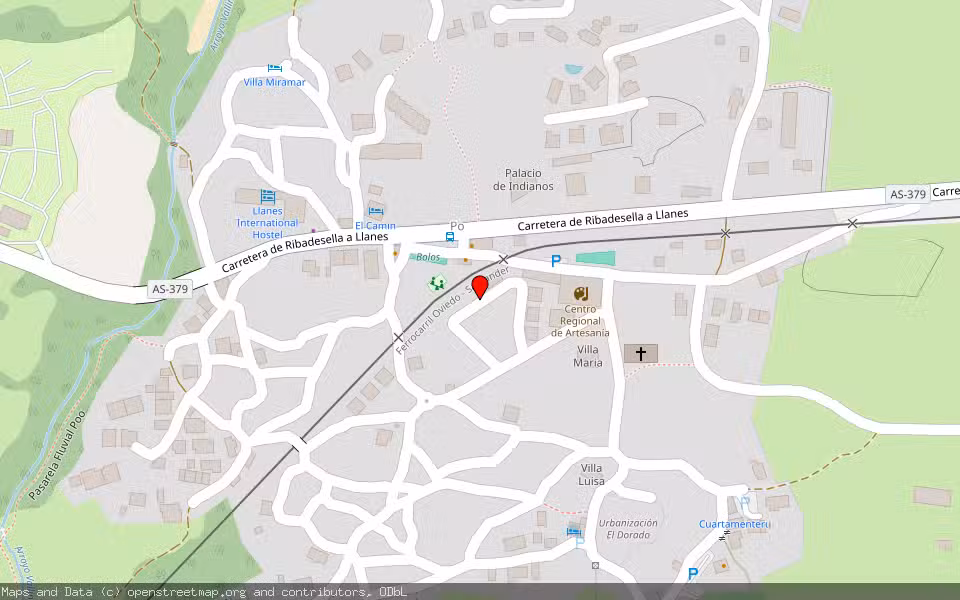 Mapa de Subasta Inmueble (Finca rústica) en Llanes, Asturias
