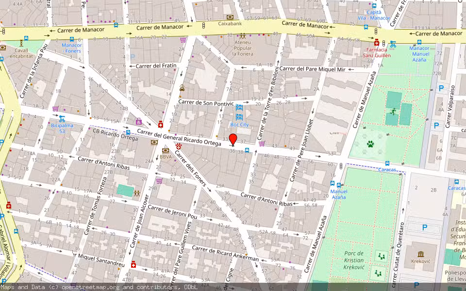 Mapa de Subasta Inmueble (Vivienda) en Palma, Illes Balears
