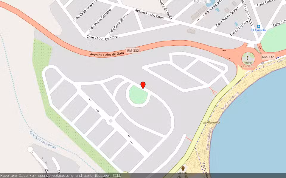 Mapa de Subasta Inmueble (Vivienda) en Mazarrón, Murcia