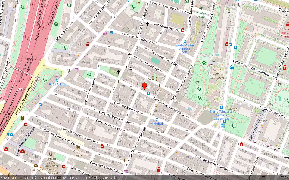 Mapa de Subasta Inmueble (Vivienda) en Madrid