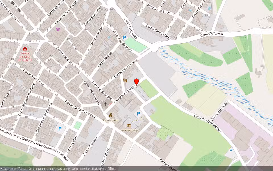 Mapa de Subasta Inmueble (Otros) en Lólleria, Valencia/València