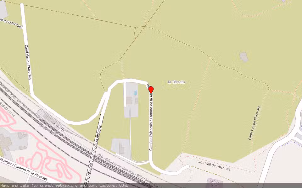 Mapa de Subasta Inmueble (Finca rústica) en Alicante, Alicante/Alacant