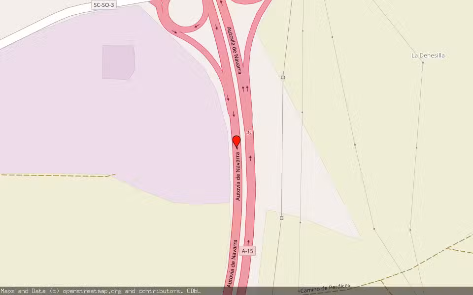 Mapa de Subasta Inmueble (Finca rústica) en Almazan, Soria