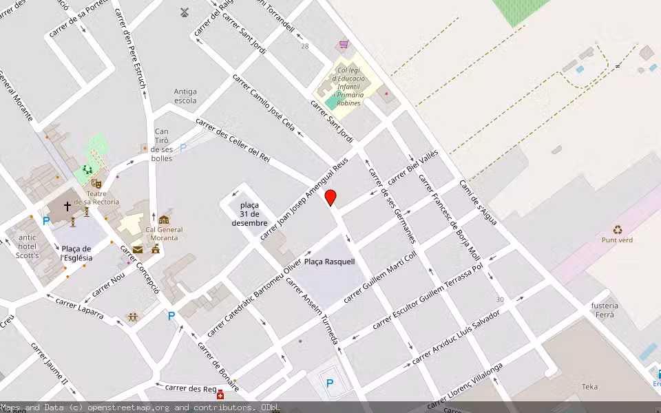 Mapa de Subasta Inmueble (Garaje) en Binissalem, Illes Balears