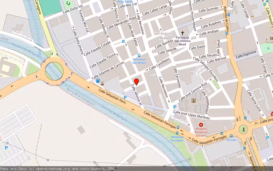 Mapa de Subasta Inmueble (Vivienda) en Cartagena, Murcia