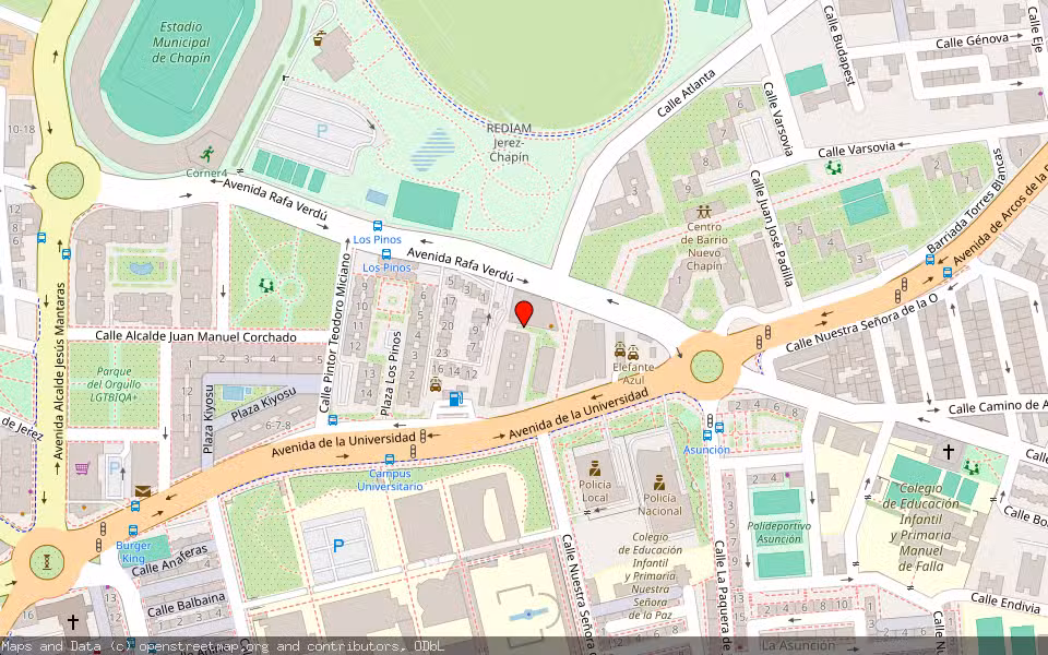 Mapa de Subasta Inmueble (Vivienda) en Jerez De La Frontera, Cádiz