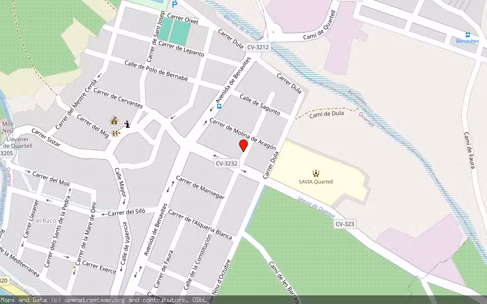 Mapa de Subasta Inmueble (Otros) en Quartell, Valencia/València
